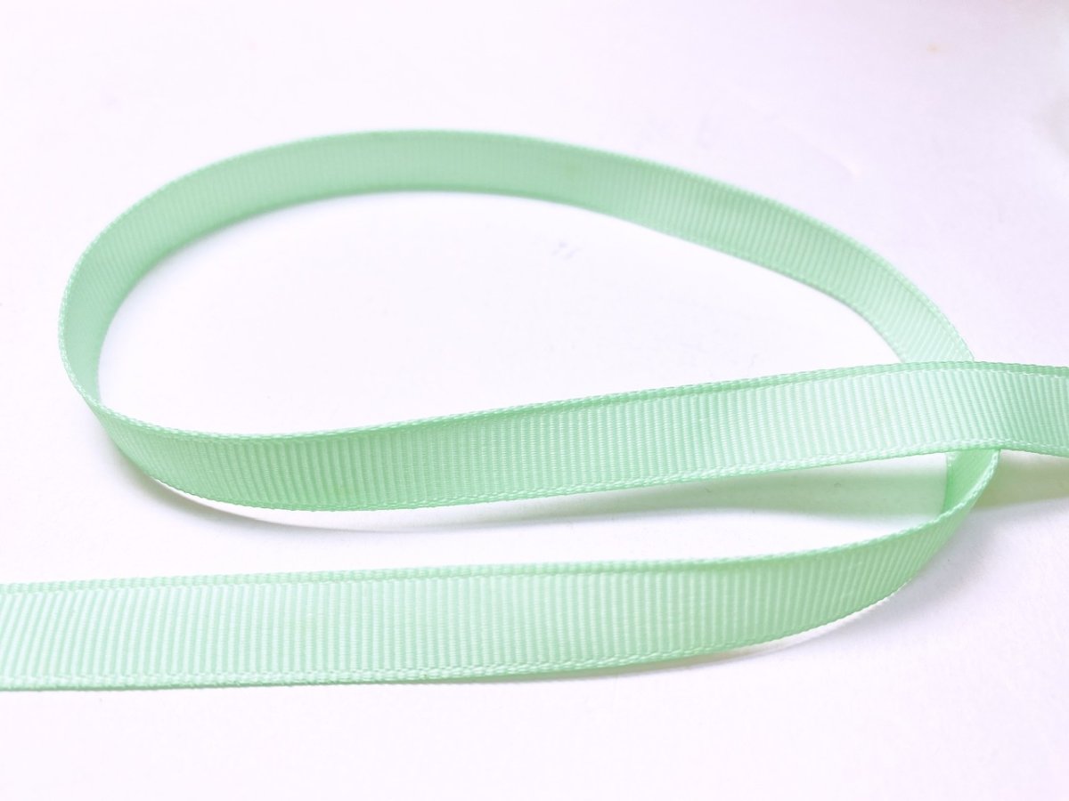 画像1: ライトグリーングログランリボンBタイプ10mm (1)