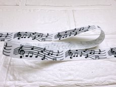 画像2: 音符♪楽譜柄16mm幅 (2)