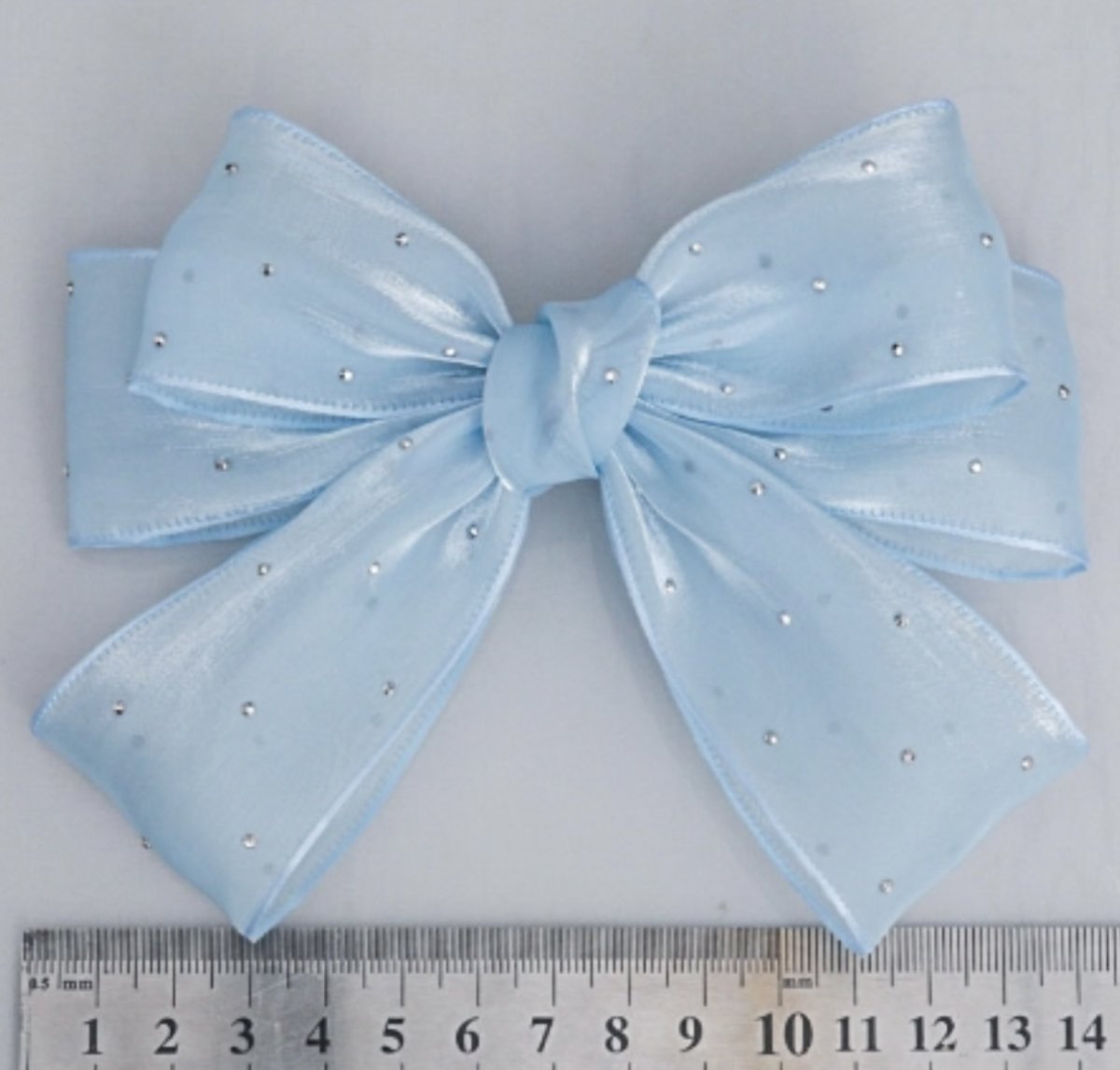 画像3: シフォンリボン　ラインストーン付き (3)