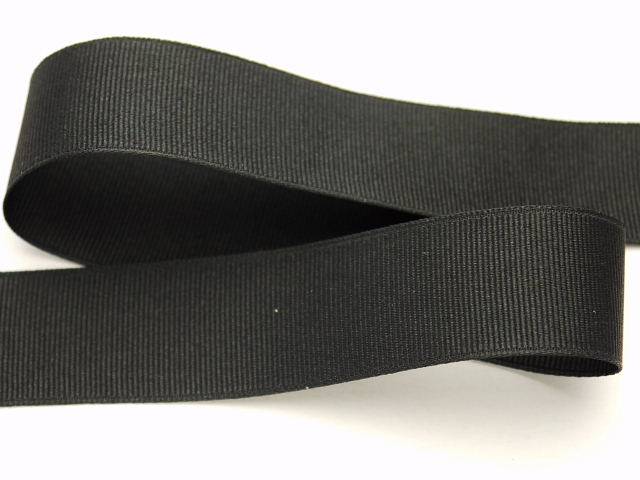 黒グログランリボン25mm ribbon-i(リボン アイ）