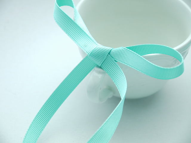 ミント色 グログランリボン10mm - ribbon-i(リボン アイ）